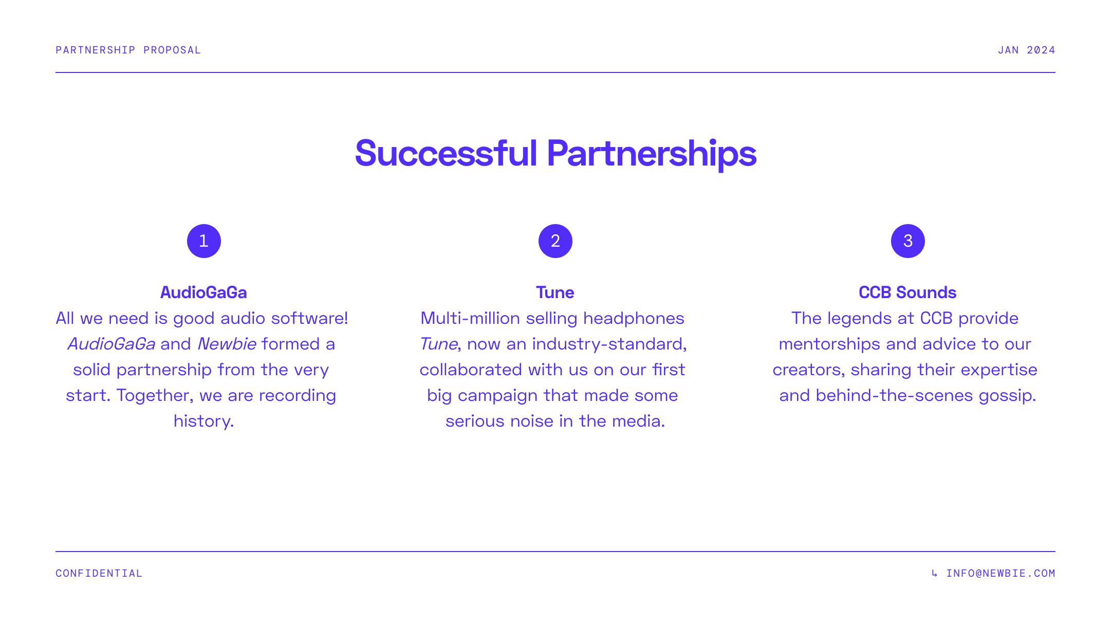Free partnership proposal template  Pitch Pertaining To Business Partnership Proposal Template
